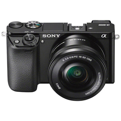 Sony Alpha a6000 digital camera with 16-50mm power zoom lens and 24.3MP sensor