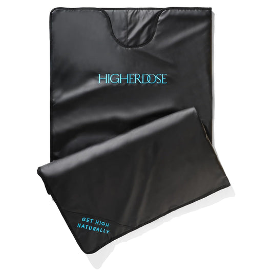 HigherDOSE sauna blanket — low EMF portable infrared sauna for home spa experience