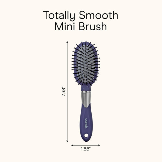 CONAIR hair brush — Velvet touch unisex oval design