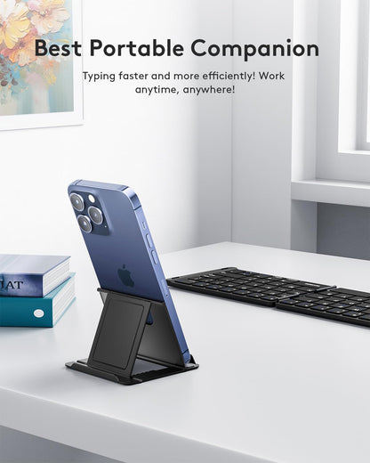 Samsers foldable Bluetooth keyboard — portable wireless design with stand holder