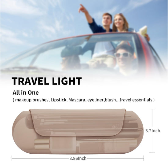 AGIKET cosmetic case — Portable holder with anti-fall out magnetic closure