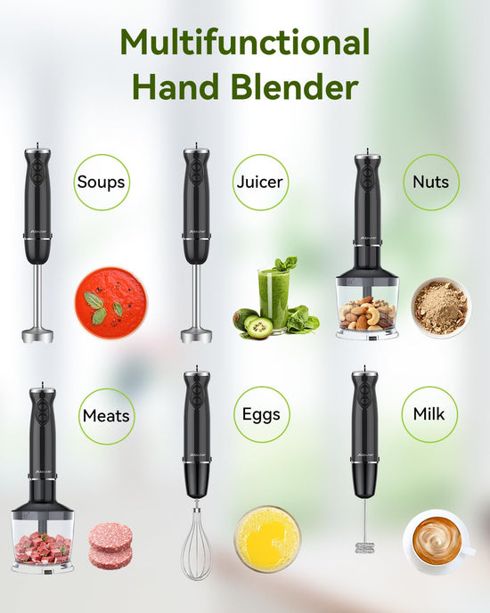 Food blender — handheld immersion model