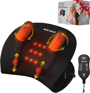 Weyais neck massager — with heat and remote control for pain relief