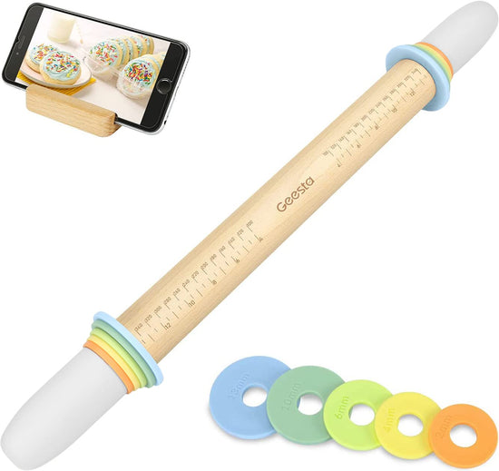 Geesta rolling pin - versatile baking toolGeesta rolling pin - durable and easy to use