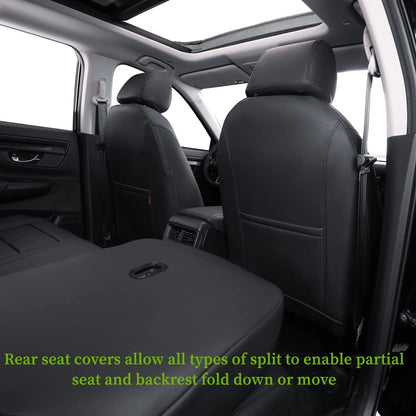 Vehicle seat cover — Custom fit waterproof leatherette for Honda Civic 2016-2021