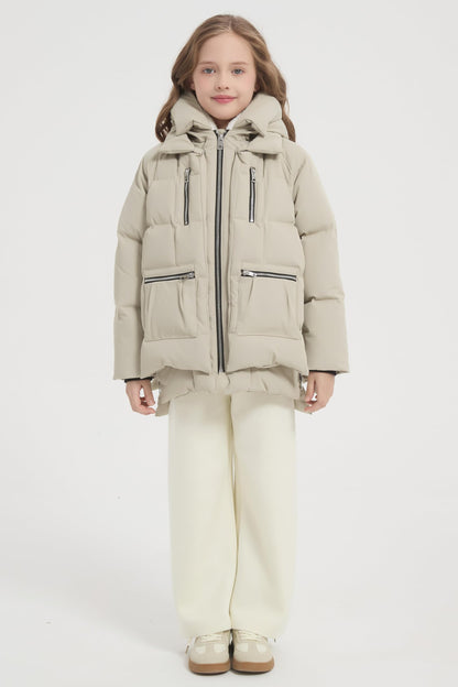 Orolay children hooded down coat - Quilted puffer jacket for winter wear