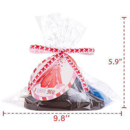 Science fundamentals kit — 24 pack erupting volcano with Valentine's cards and STEM projects