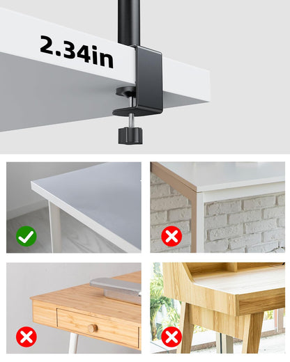 Weilisi 10.2 desk ring light — 360° adjustable with stand and C-clamp