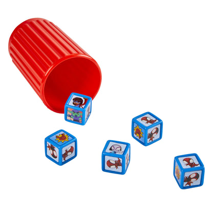 Board game — Hasbro Gaming Spidey and His Friends Yahtzee Jr. Marvel Edition for kids aged 4 and up