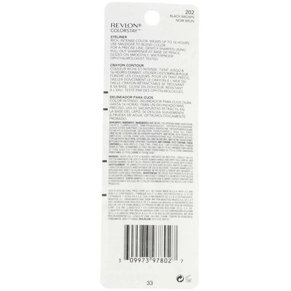 Revlon ColorStay eyeliner — with SoftFlex in black brown, pack of 2, 0.01 ounce each