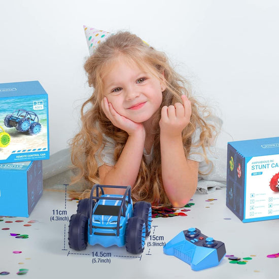 MaxTronic non-riding toy vehicle — Amphibious remote control car with 360° flips rotation and 4WD