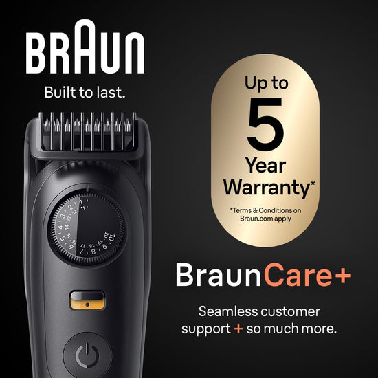 Braun Series 7 74 hair trimmer — stainless steel, waterproof, cordless