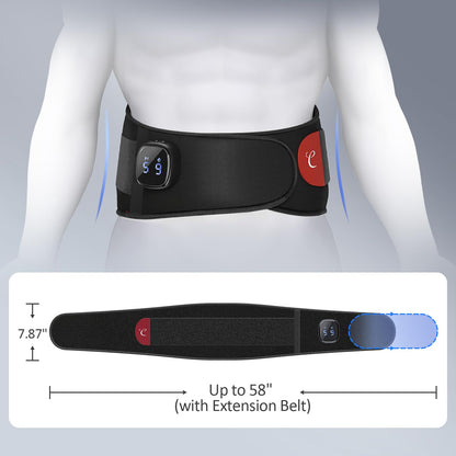 Comfytemp electric heating pad — Cordless and portable with heat and vibration