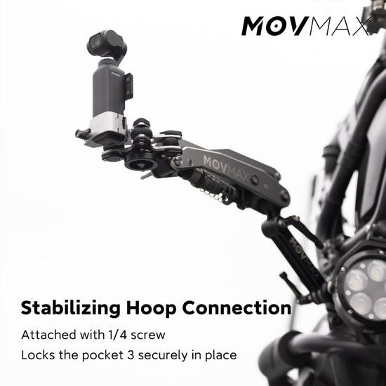 MOVMAX Blade Arm Vibration Isolator for DJI Osmo Pocket 4/3 with Hoop Connector, Blade Arm Accessories