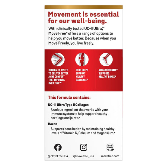 Move Free Ultra joint support supplement - Triple action formula