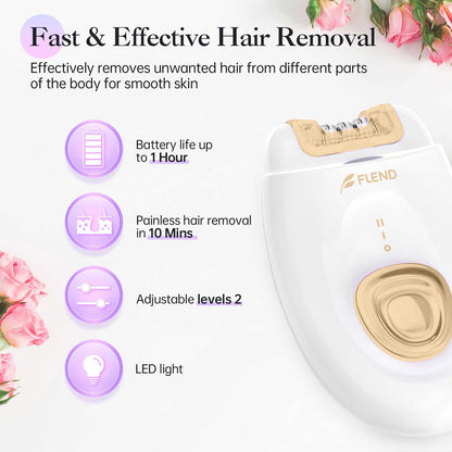 Epilator,Epilator for Women,Facial Hair Removal for Women Rechargeable,2 Speeds Hair Removal Device with 36 Tweezers,Hair Removal Device Legs/Face/Bikini/Arms,Epilator for face Smooth Skin