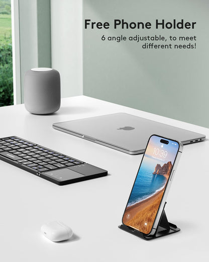 Samsers folding Bluetooth keyboard - compact design and portability