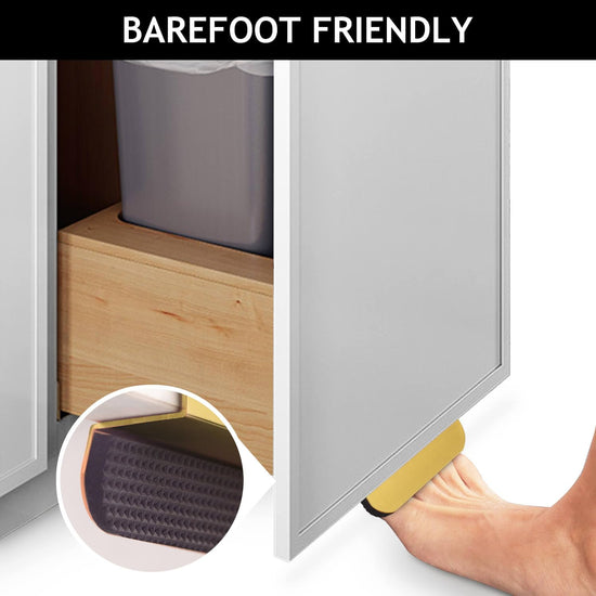 Hardware handle — Under cabinet foot pull with adhesive and screws