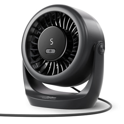 Diveblues electric fan — Ultra-quiet mini desk fan with LED display and 5 speeds
