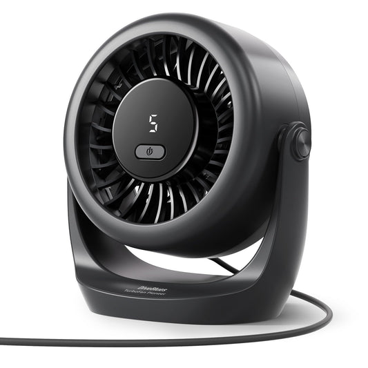Diveblues electric fan — Ultra-quiet mini desk fan with LED display and 5 speeds