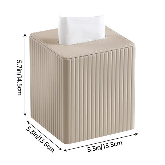 MEIBOOCH facial tissue holder — PU leather with magnetic closure