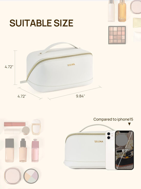 Telena cosmetic case — waterproof with large capacity and handle
