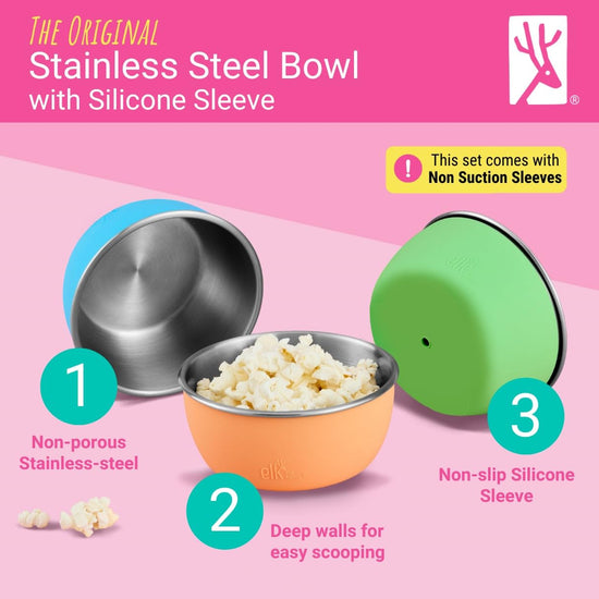 Stainless steel bowls — durable and stylish design