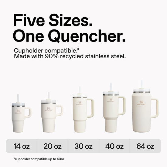 Stanley drinking cup — Insulated stainless steel with handle and straw 30 oz