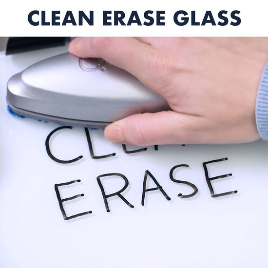 Quartet dry erase board - Desktop glass pad with removable clip and marker, white GDE119