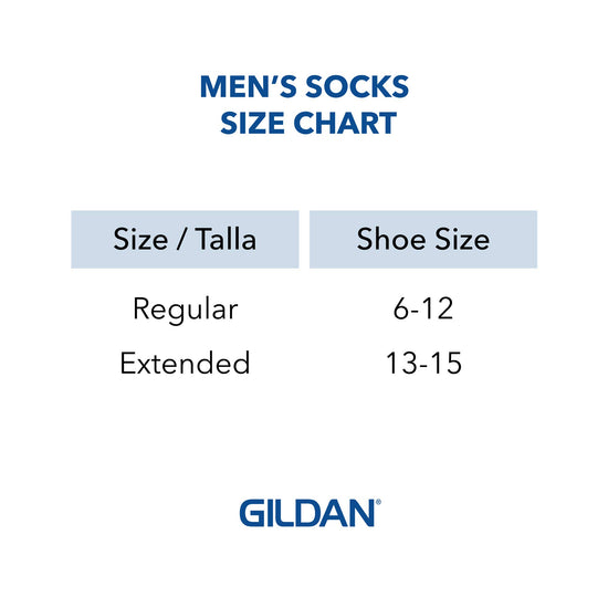 Gildan men's cotton crew socks - 10 pack