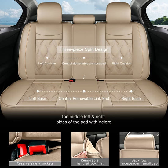 AOMSAZTO vehicle seat cover - waterproof faux leather for Volkswagen Taos 2022-2026
