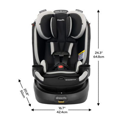 Evenflo Revolve360 Slim car seat with quick clean cover