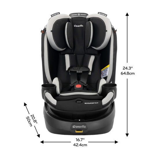 Evenflo Revolve360 Slim car seat with quick clean cover
