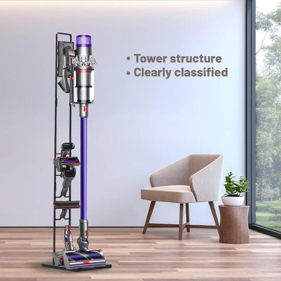 Item stand — Stable metal storage bracket for Dyson cordless vacuum cleaners and accessories