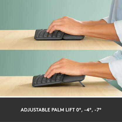 Logitech ERGO wireless ergonomic keyboard — wireless design for comfort and support