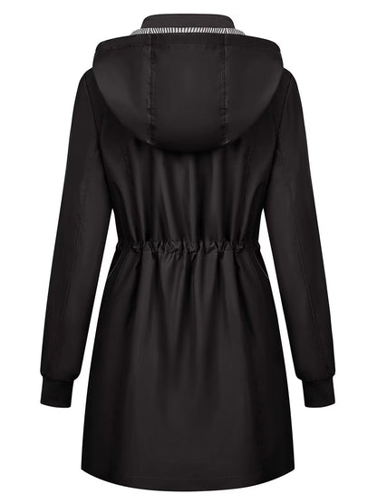 PITINAN rain coat — waterproof and lightweight with hood for women