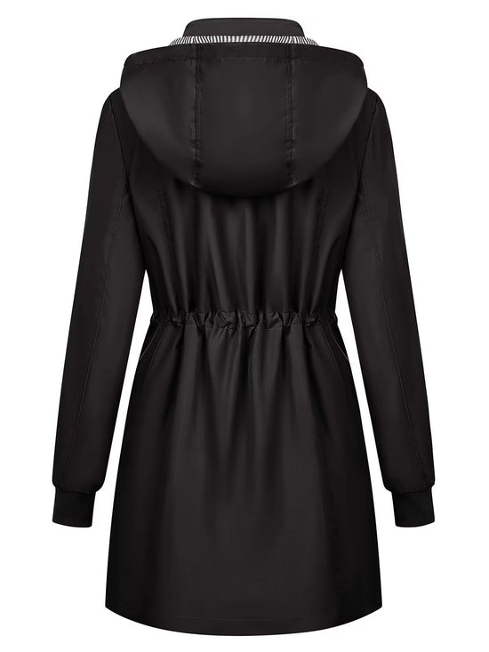 PITINAN rain coat — waterproof and lightweight with hood for women
