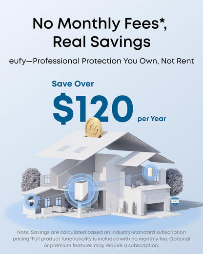 eufy Security Indoor Cam C120 — 2K indoor security camera with night vision and audio alerts
