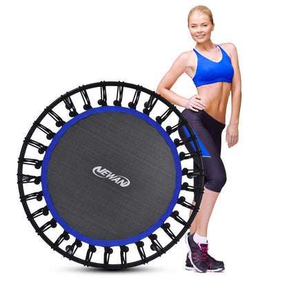 Newan trampoline – 40-48 silent fitness bungee rebounder for adults, max 330lbs limit