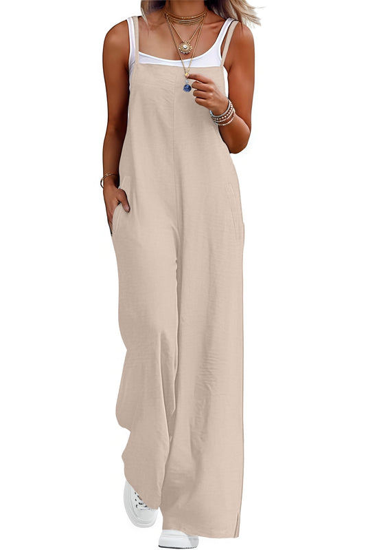 Lepunuo one piece outfit with pockets and wide leg design