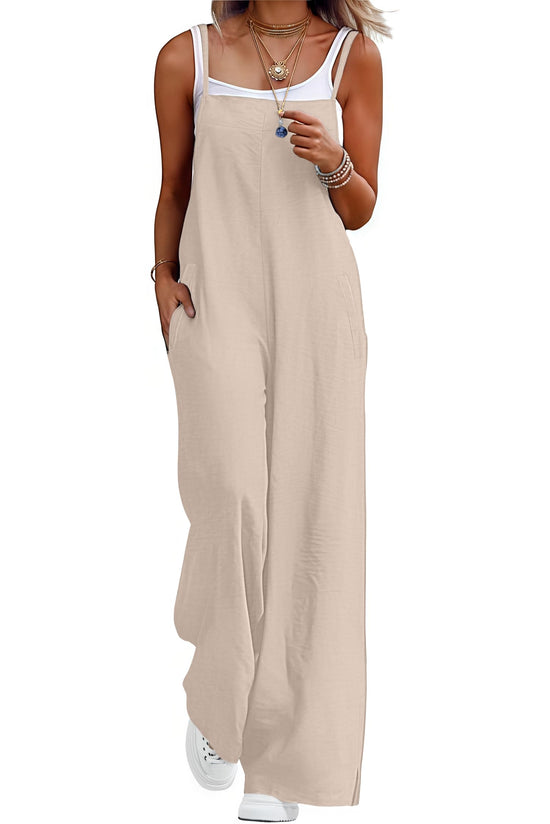 Lepunuo one piece outfit with pockets and wide leg design