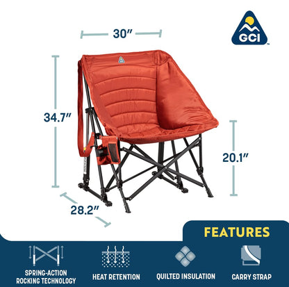 GCI Outdoor chair — rocking design for camping use.