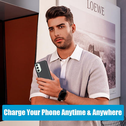 Sitong battery case for Samsung Galaxy S24+, 5000mAh rechargeable extended battery case