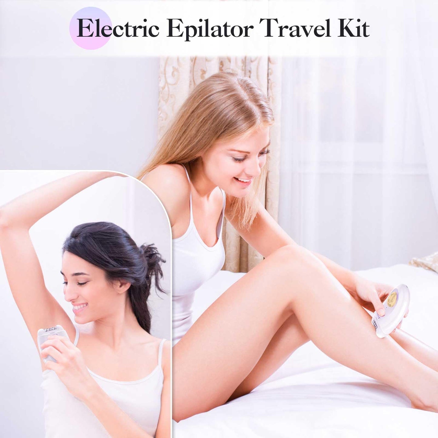 Epilator,Epilator for Women,Facial Hair Removal for Women Rechargeable,2 Speeds Hair Removal Device with 36 Tweezers,Hair Removal Device Legs/Face/Bikini/Arms,Epilator for face Smooth Skin
