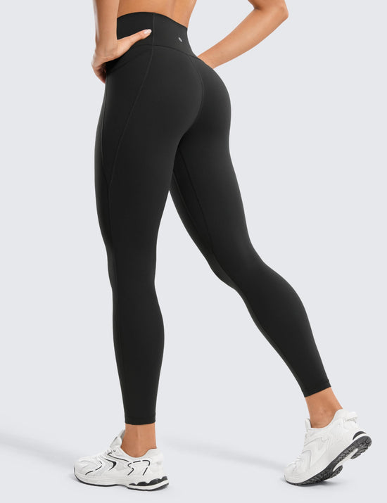PANTS — Buttery soft high waisted workout leggings with pockets 25'