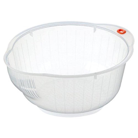Dishware bowl — Inomata rice washing bowl with strainer, 2 quart