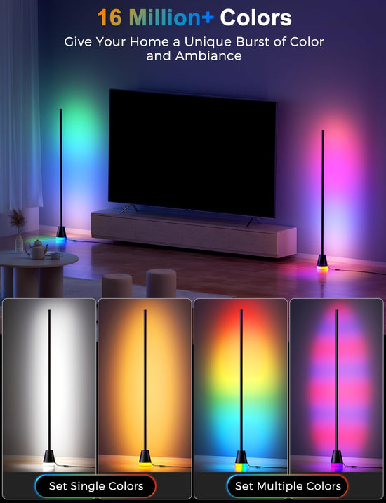 Alfolive RGB lamp — Smart LED corner lamp with music sync and remote control