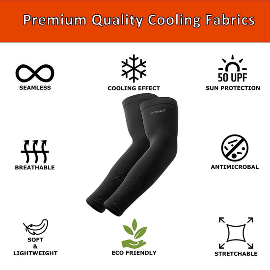 YQXCC arm sleeves — Cooling UV sun protection for sports activities