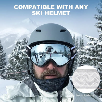 findway ski goggles otg — over glasses snow goggles with UV protection for all users