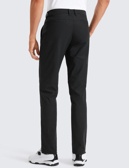 CRZ YOGA men's golf pants — quick dry lightweight casual trousers with pockets